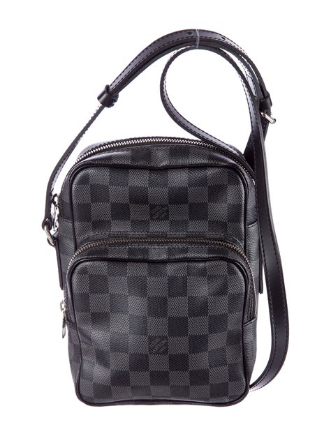 crossbody black louis vuitton purse|louis vuitton black checkered bag.